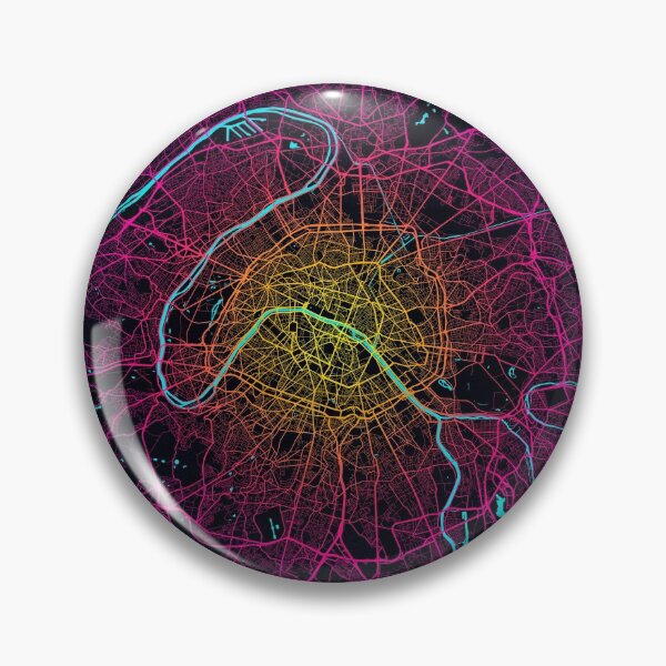 Item preview, Paris City Map of France - Neon designed and sold by deMAP.