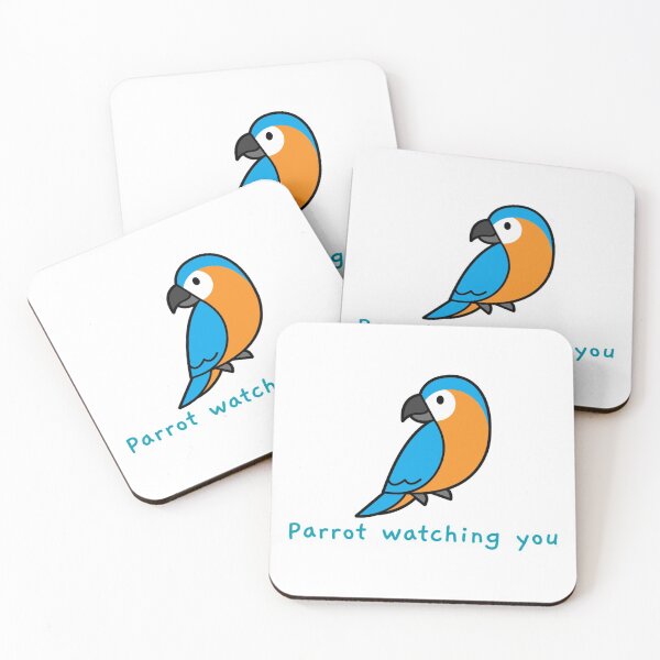 Item preview, parrot watching you designed and sold by TeesKeeper.