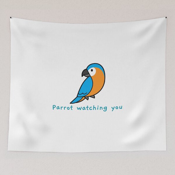Item preview, parrot watching you designed and sold by TeesKeeper.