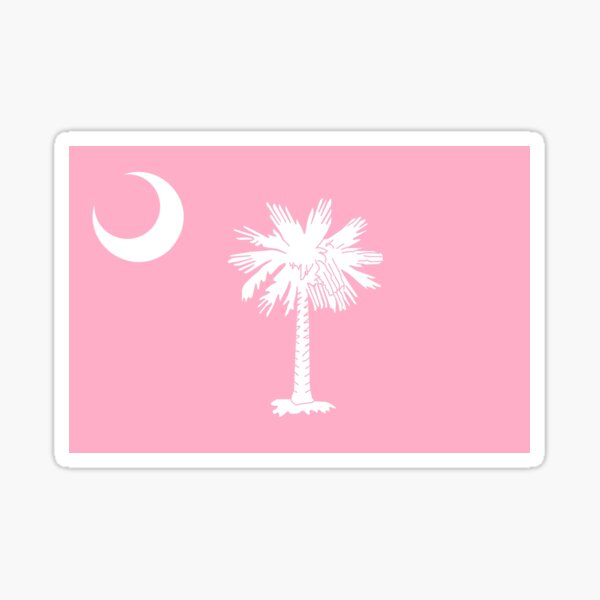 Item preview, Flag of South Carolina - Pink designed and sold by brigadeiro.