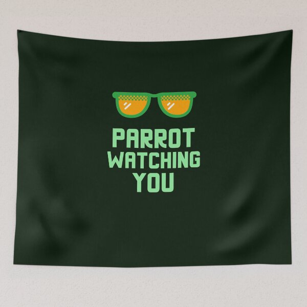 Item preview,  parrot watching you designed and sold by TeesKeeper.