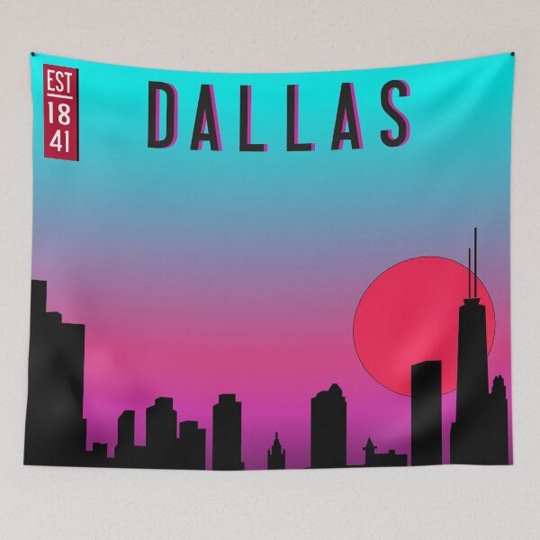Item preview, Retro Dallas City Texas Tx Skyline Cityscape Souvenir 90s designed and sold by merchzy.