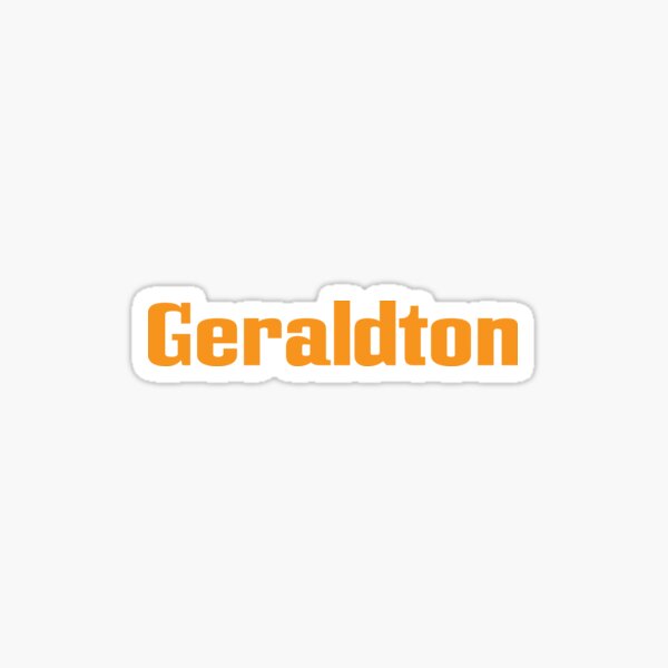 "Geraldton" Sticker for Sale by ProjectX23 Redbubble