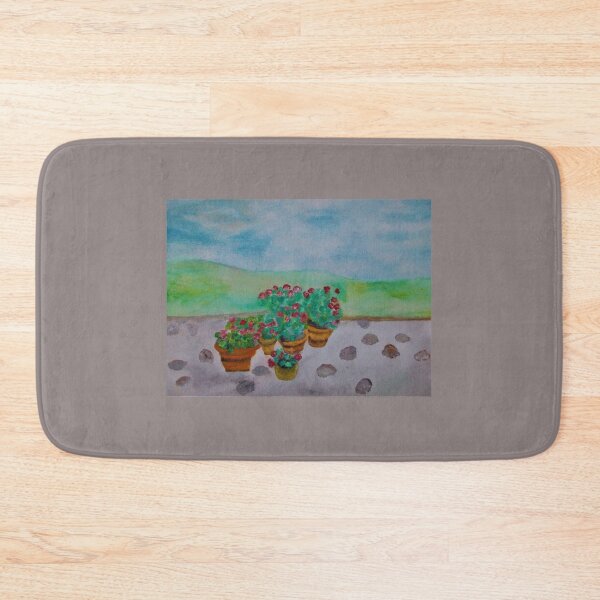 Item preview, Geranium flowers, plants painting designed and sold by MartaTerkiewicz.