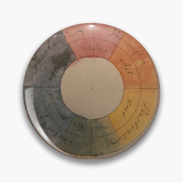 Item preview, Original color circle from 1809, made by Goethe with assignments of the properties of the colors, designed and sold by Pelikancrazy.