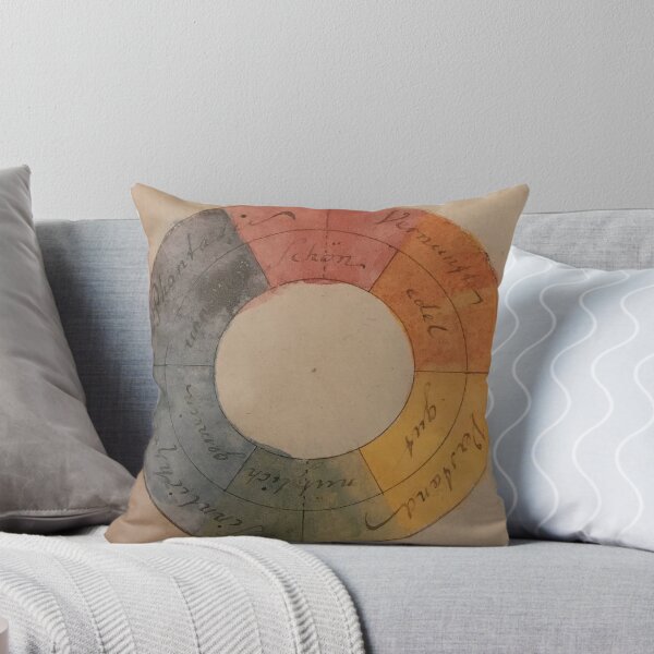 Item preview, Original color circle from 1809, made by Goethe with assignments of the properties of the colors, designed and sold by Pelikancrazy.