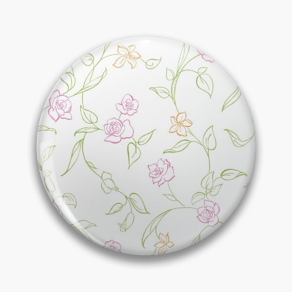 Item preview, Sophisticated Elegant Classy Chalk Drawn Flowery Pattern designed and sold by GeekHeadDesigns.