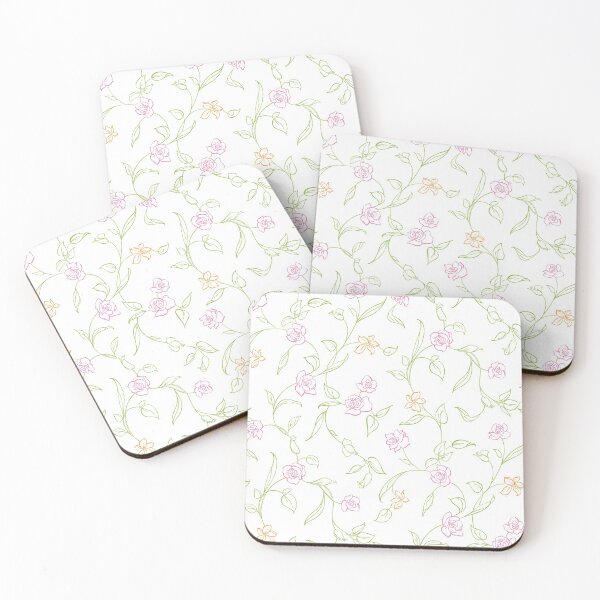 Item preview, Sophisticated Elegant Classy Chalk Drawn Flowery Pattern designed and sold by GeekHeadDesigns.