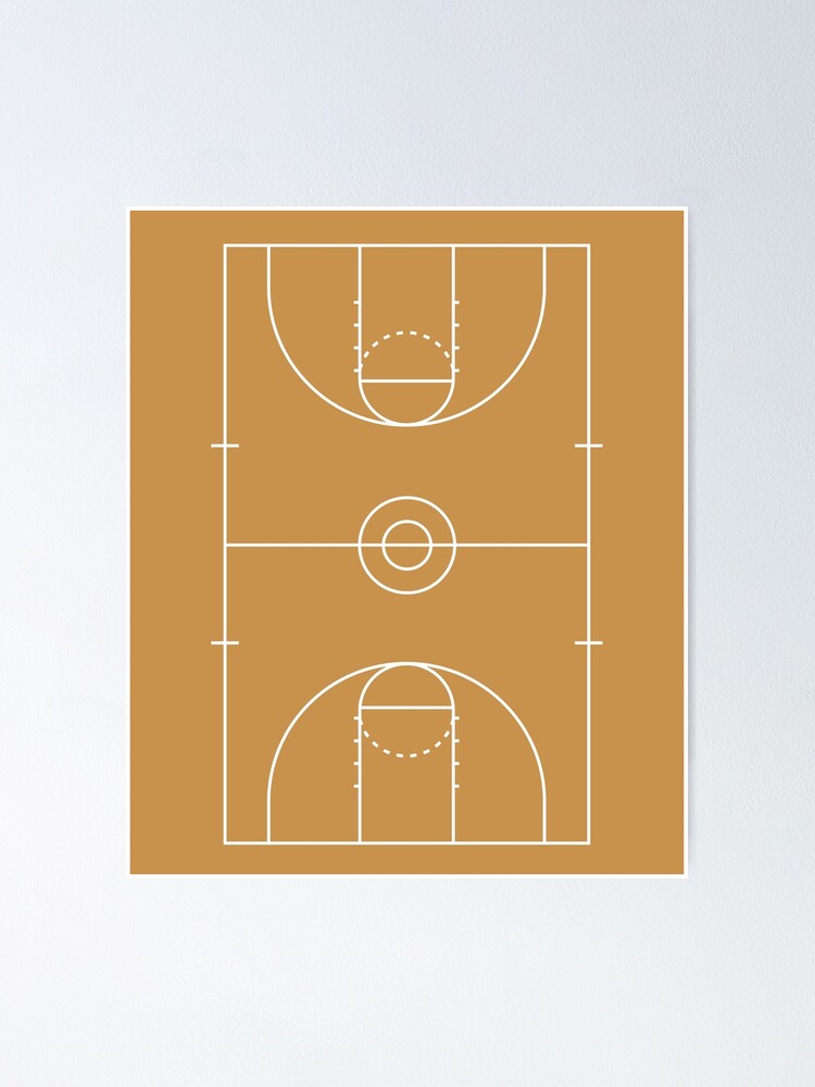 basketball-court-diagram-poster-for-sale-by-clickformore-redbubble for Free Printable Basketball Court Diagrams Basketball Court Diagram
