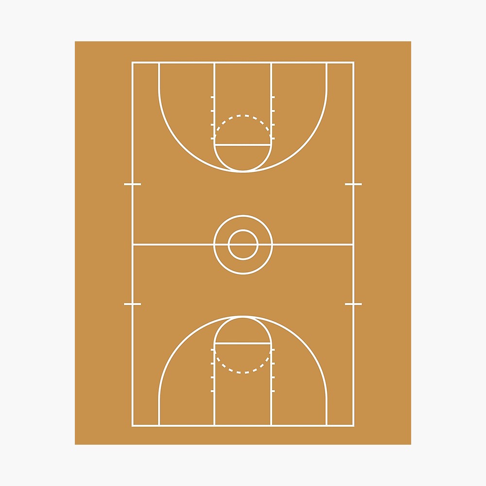 How To Draw a Basketball Court Step By Step Easy - YouTube