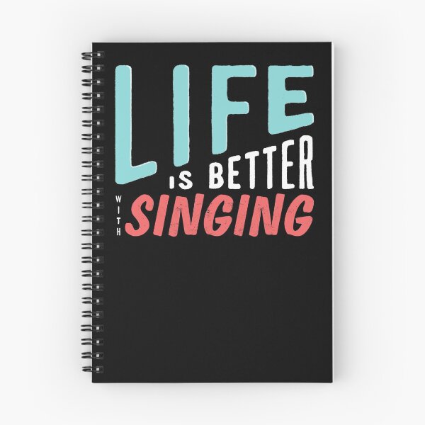 Item preview, Life is better with singing minimalistic text  designed and sold by ARTemSPL.