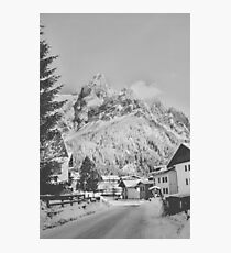 Lámina fotográfica Snowy mountains, San Martino di Castrozza