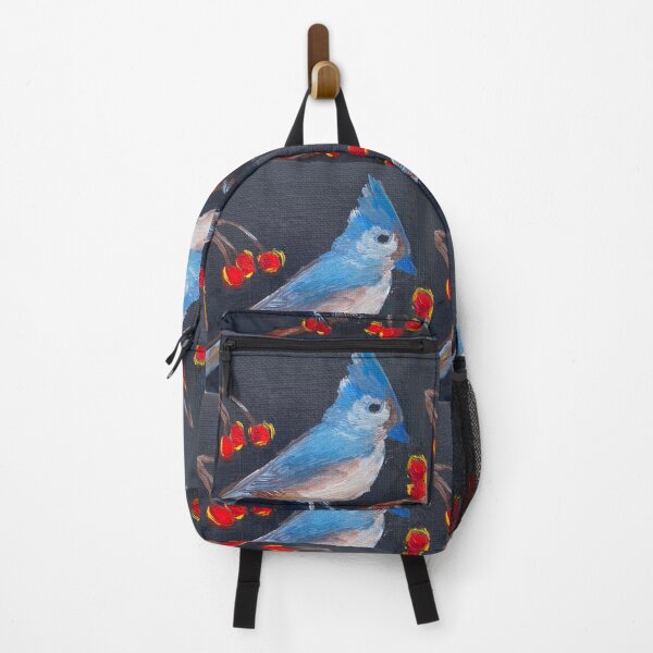 Item preview, Blue Bird And Berries Oil Painting designed and sold by concettaellis.
