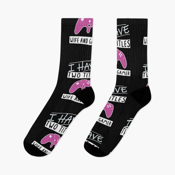 Item preview, I Have Two Titles Wife And Gamer Funny gaming Gift For gamer Lovers  designed and sold by pedrored369.