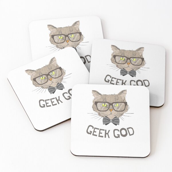 Item preview, Geek God - Funny Cat designed and sold by iamwowie.