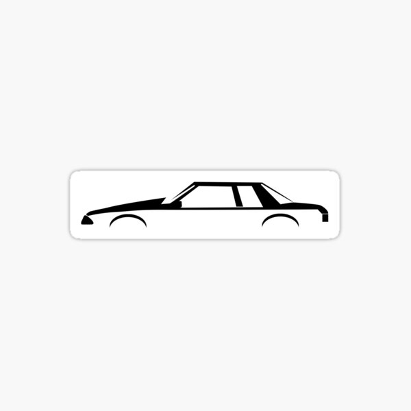 Notch Back Mustang Fox Body 5.0 Sticker
