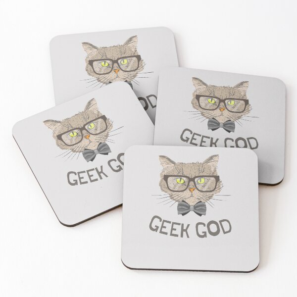 Item preview, Geek God - Funny Cat (Grey) designed and sold by iamwowie.