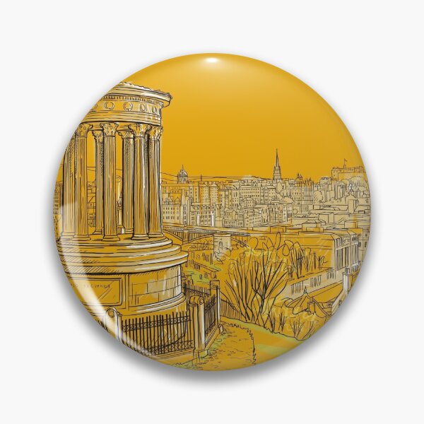 Item preview, Edinburgh Skyline (yellow version) designed and sold by Adam Regester.