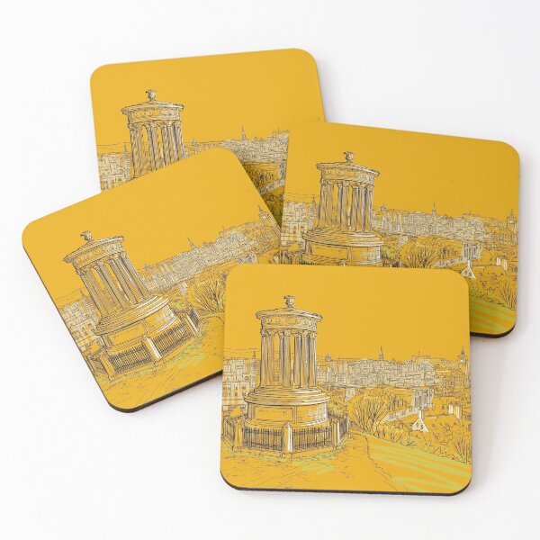 Item preview, Edinburgh Skyline (yellow version) designed and sold by Adam Regester.