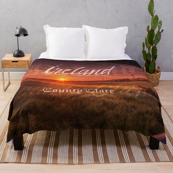 Item preview, IRELAND County Clare - Irish Landscape - Kilmihil Hills Sunrise designed and sold by AOKeeshkaPhotos.