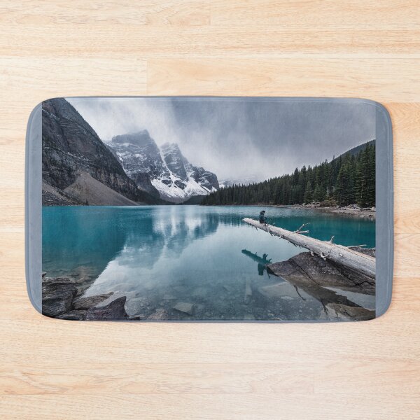 Item preview, Moraine Lake Gloomy Day Banff National Park designed and sold by paradiskt.