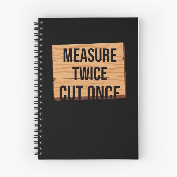Item preview, Measure Twice Cut Once Carpenter Woodworker Woodworking Gift designed and sold by woodesigner.