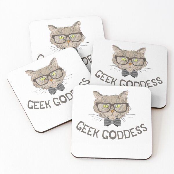 Item preview, Geek Goddess - Funny Cat designed and sold by iamwowie.