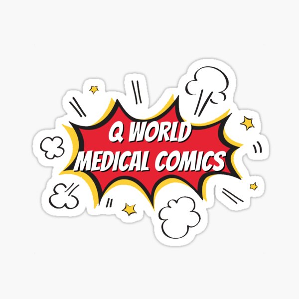 Qworld Medical Comics Sticker