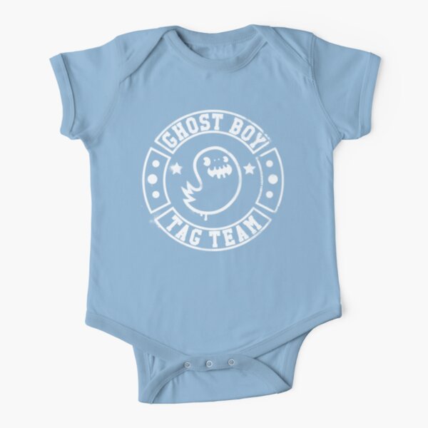 Ghost Boy Tag Team Short Sleeve Baby One-Piece