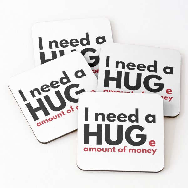 Item preview, I need a HUGe amount of money - Inspirational Typography designed and sold by happyshopg.
