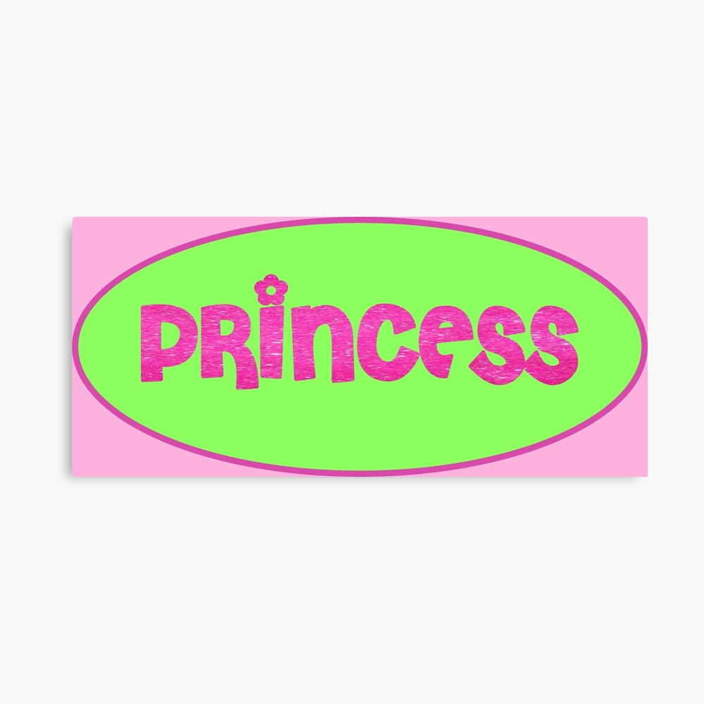 y2k princess text Pillow