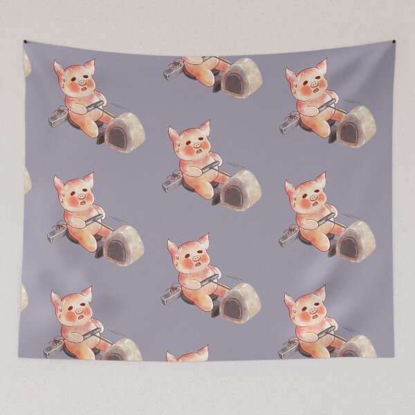 Item preview, Sweaty Pig on Rowing Machine designed and sold by Jieul.