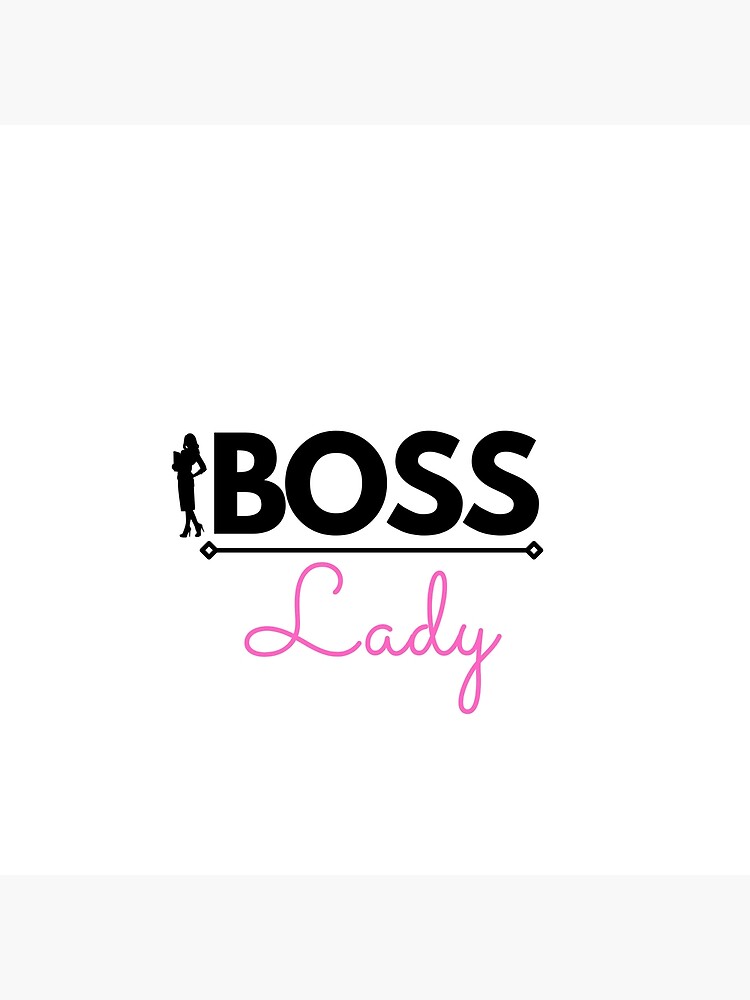 "Boss lady black and pink sticker" Poster for Sale by Buzzdesigns