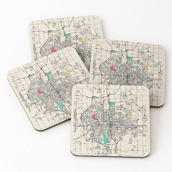 Item preview, Wichita, Kansas Street Map designed and sold by A Deniz Akerman.