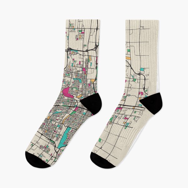 Item preview, Wichita, Kansas Street Map designed and sold by A Deniz Akerman.