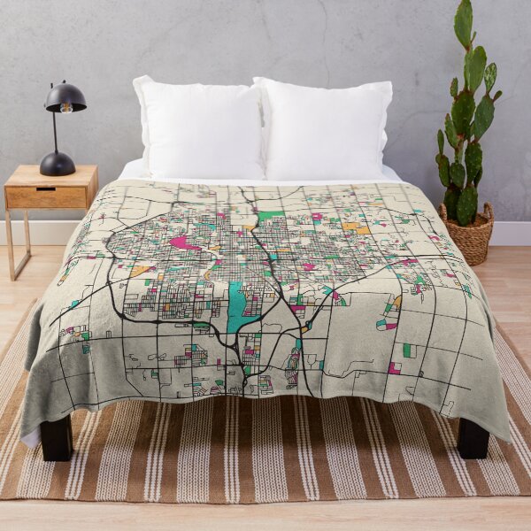 Item preview, Wichita, Kansas Street Map designed and sold by A Deniz Akerman.