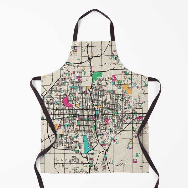 Aperçu de l'œuvre Carte routière de Wichita, Kansas créée et vendue par A Deniz Akerman.