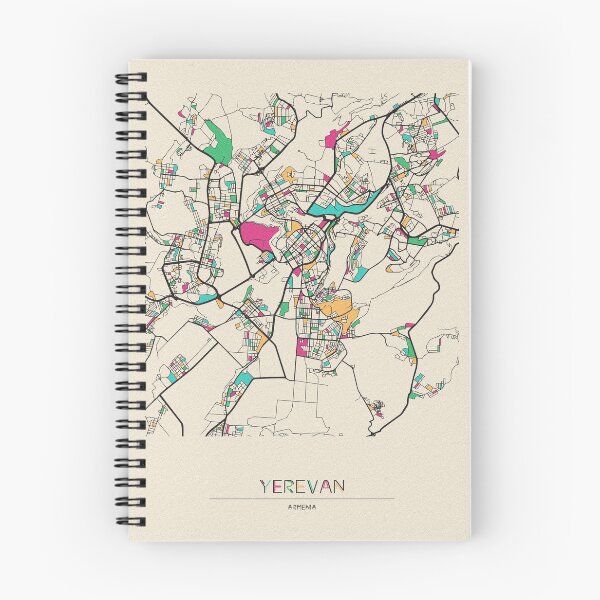 Item preview, Yerevan, Armenia Street Map designed and sold by A Deniz Akerman.