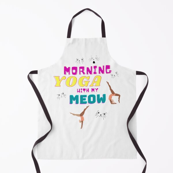 Item preview, Morning Yoga with my Meow Amazed at Poses designed and sold by lotusbud.