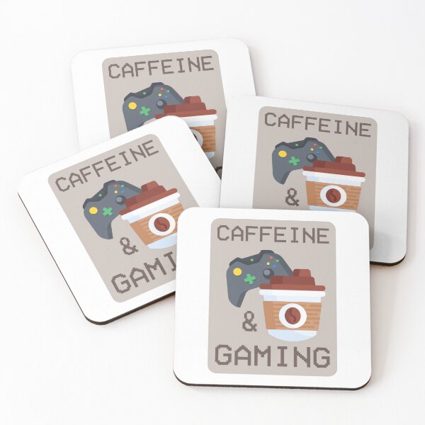 Item preview, Caffeine & Gaming designed and sold by CyberCubed.