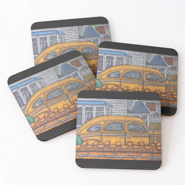 Item preview, Retro Vintage Aesthetic Classic Chrysler and blocky bricks - Seatoun Wellington designed and sold by AwakeLA.