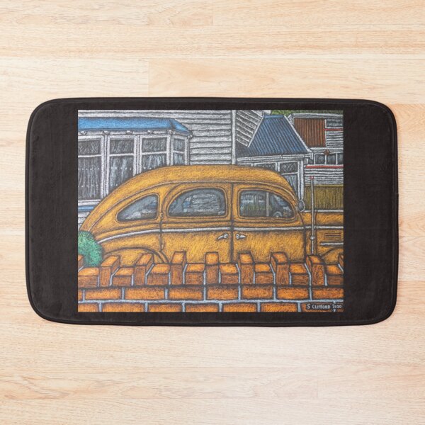 Item preview, Retro Vintage Aesthetic Classic Chrysler and blocky bricks - Seatoun Wellington designed and sold by AwakeLA.
