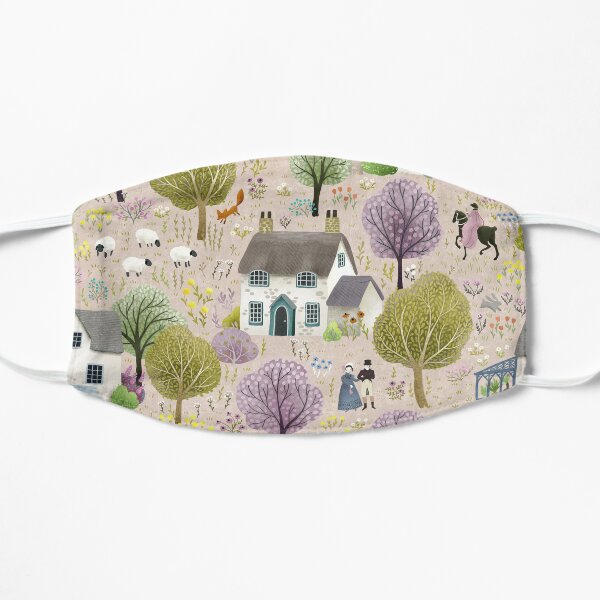 Englische Hütten Flache Maske