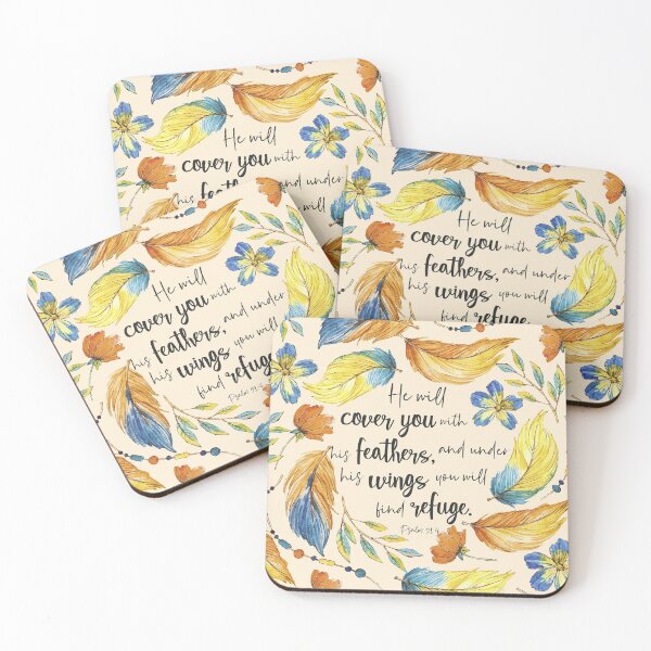 Bible Verses Coasters (Set of 4)
