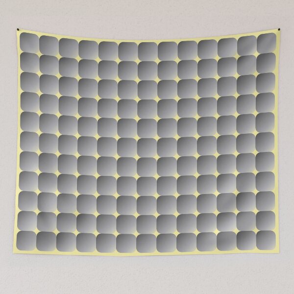 Item preview, Retro Square Scales - Pastel Yellow and Grey designed and sold by Quooki.