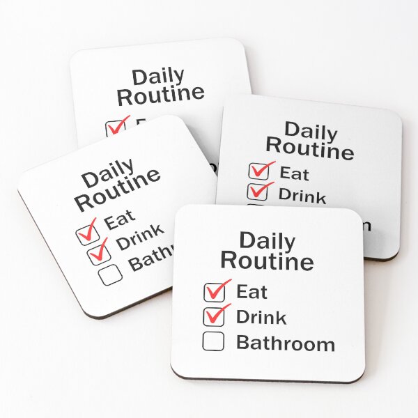 Item preview, Daily Routine: Eat, Drink And Bathroom  designed and sold by FanaticB.