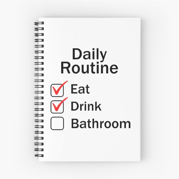 Item preview, Daily Routine: Eat, Drink And Bathroom  designed and sold by FanaticB.