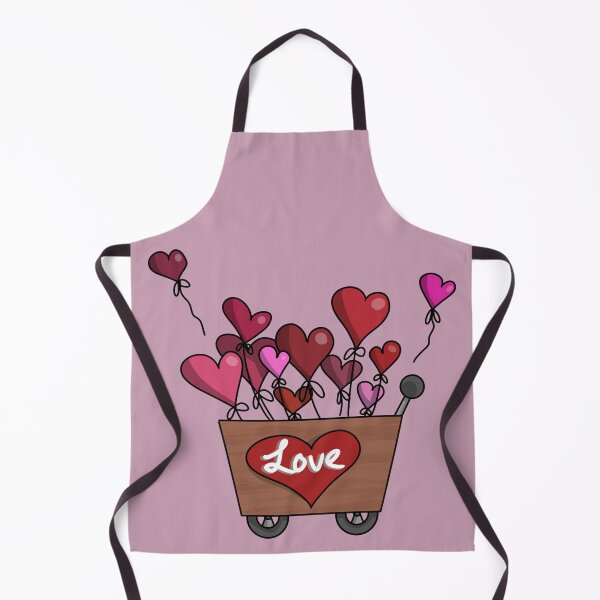 Item preview, Cart of heart shape balloon in cartoon style designed and sold by HeatherPhn.