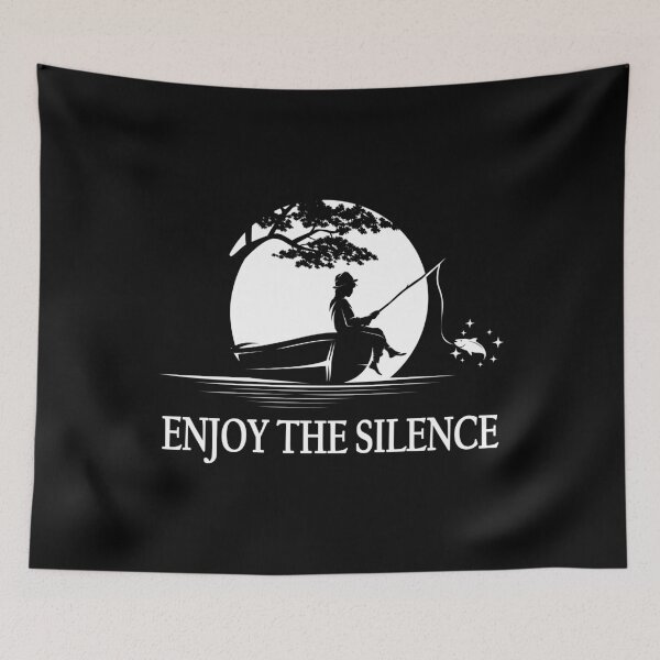 Item preview, Fishing Fishing Enjoy the Silence Gift designed and sold by Macphisto Shirts.