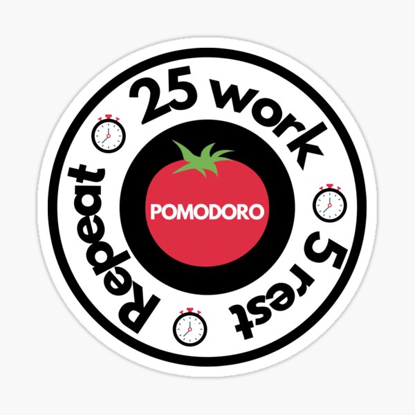 Item preview, Pomodoro Productivity Hack | Project Management | Sticker designed and sold by Oasie.
